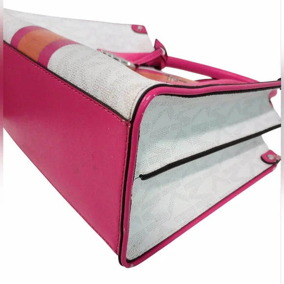 Michael Kors Maple Small Center Stripe Satchel - Picture 9 of 16